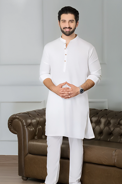 Premium 8 Pond Boski Unstitched ( OFF-WHITE )