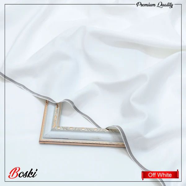 Premium 8 Pond Boski Unstitched ( OFF-WHITE )