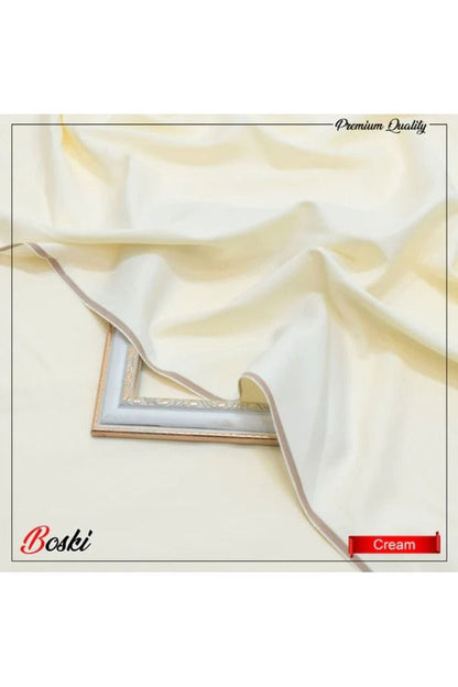 Premium 8 Pond Boski Unstitched ( CREAM )